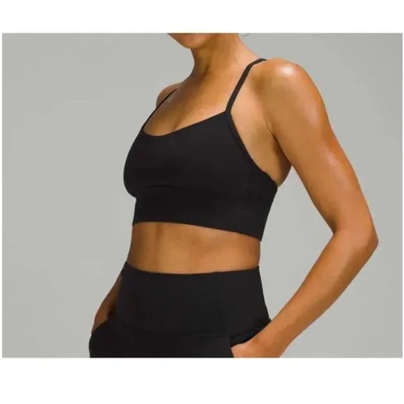 Lululemon Black Flow Y Longline Bra - Picture 2 of 5